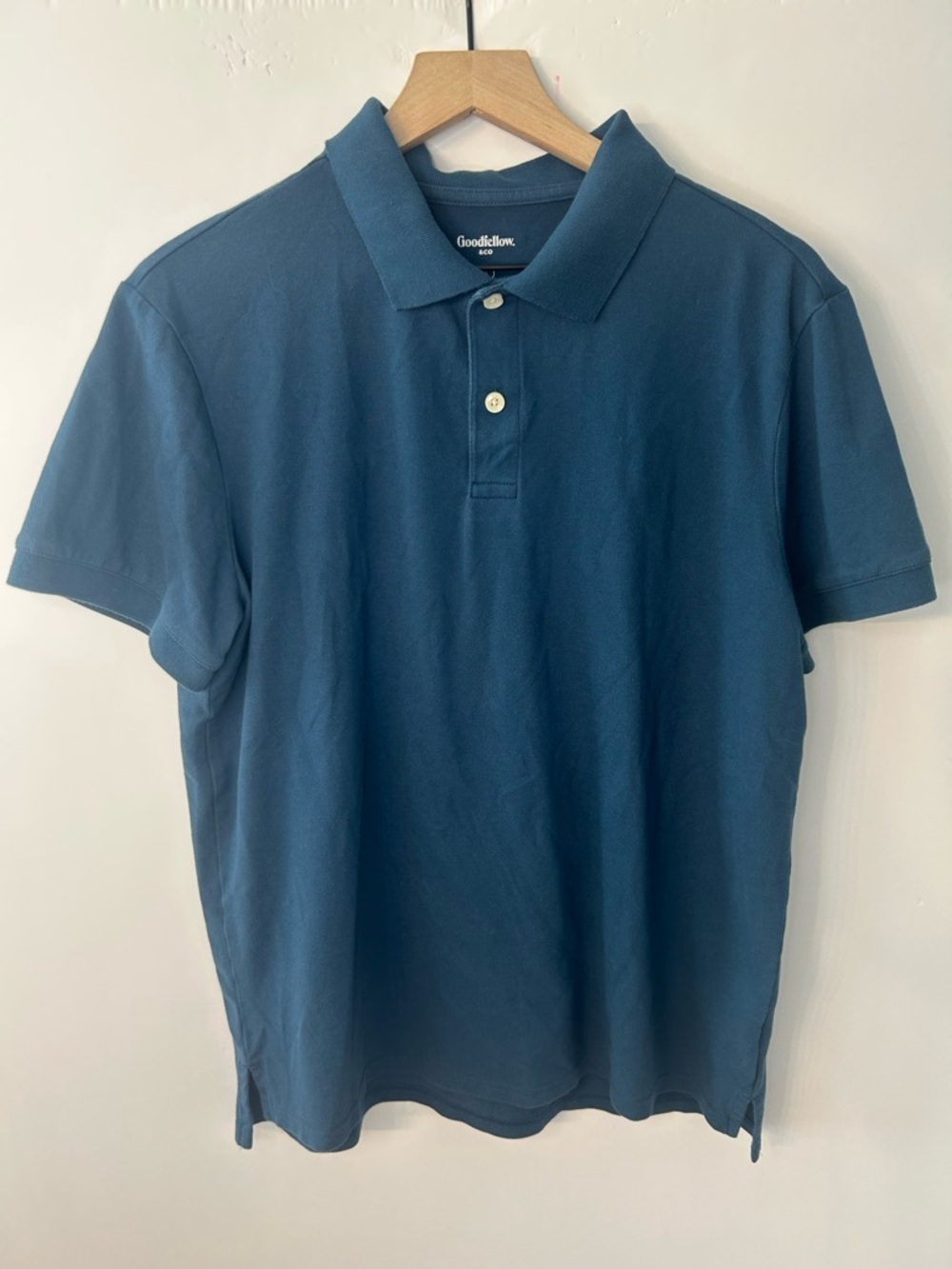 Goodfellow Men’s Dark Blue Polo Shirt, Size Large - Picture 4 of 10